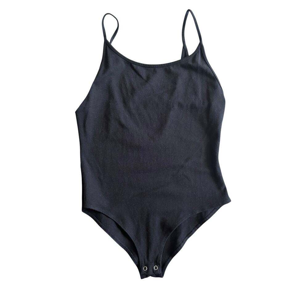 BLACK BODYSUIT OPEN BACK  NO BRAND SIZE MEDIUM